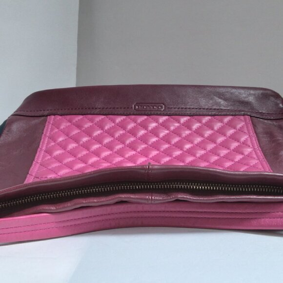 Coach Park Quilted Colorblock Crossbody Satchel Practical Vibrant Statement Bag - Picture 6 of 15